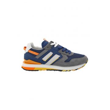 Pantofi sport cu garnituri de piele intoarsa