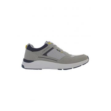 Pantofi sport cu garnituri de piele intoarsa ecologica