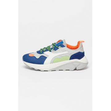 Pantofi sport cu insertii din piele intoarsa Rave Nylon