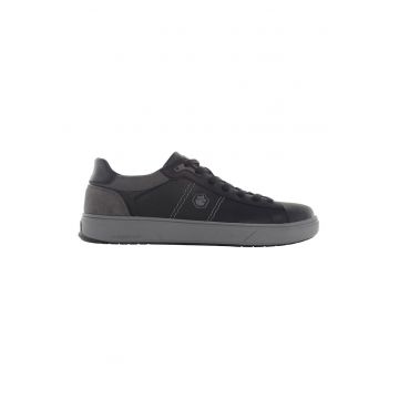 Pantofi sport de piele cu garnituri de piele intoarsa ecologica Marvin