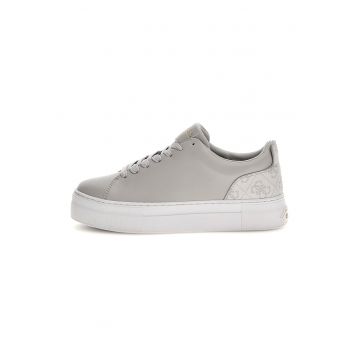 Pantofi sport de piele ecologica cu detalii cu monograma