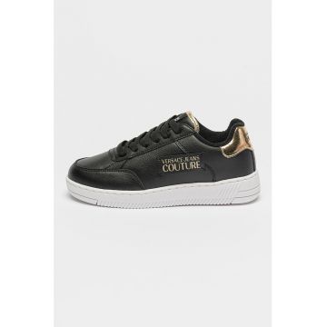 Pantofi sport de piele ecologica cu detalii logo Meyssa Dis 12
