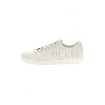 Pantofi sport de piele ecologica cu logo