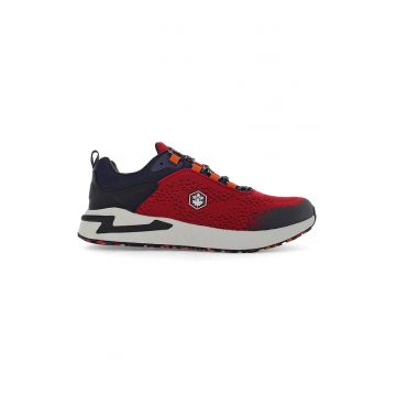 Pantofi sport din material textil cu insertii din piele ecologica Line