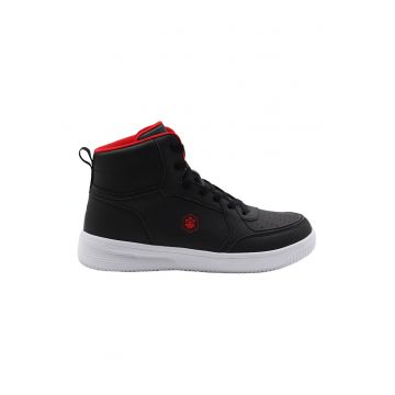 Pantofi sport mid-high de piele ecologica