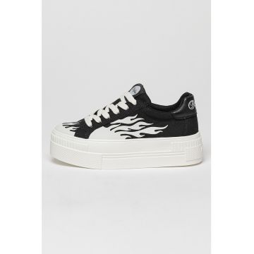 Tenisi flatform de panza Paired Flame