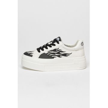 Tenisi flatform de panza Paired Flame
