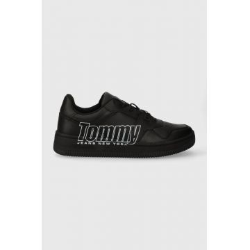 Tommy Jeans sneakers TJM BASKET LOGO culoarea negru, EM0EM01257