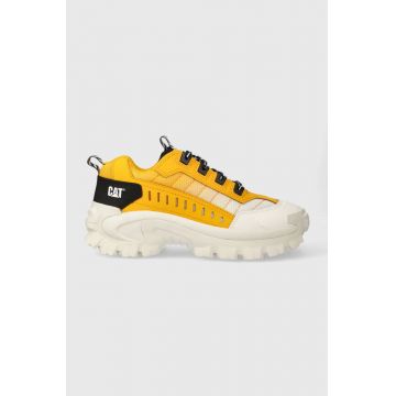 Caterpillar sneakers din piele INTRUDER culoarea galben, P111294