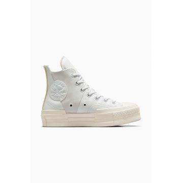 Converse teniși Chuck 70 Plus femei, culoarea alb, A05259C