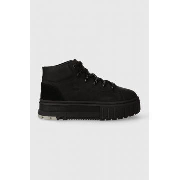 G-Star Raw pantofi LHANA MID TMB NUB culoarea negru, 2341055706.BLK