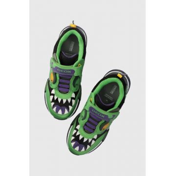 Geox sneakers pentru copii culoarea verde