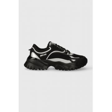 Just Cavalli sneakers culoarea negru, 75QA3SL6ZSA04S89