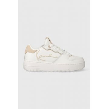 Karl Kani sneakers din piele 89 UP Logo culoarea alb, 1184030 KKFWW000283