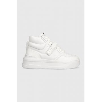 Karl Lagerfeld sneakers din piele KREW MAX KC culoarea alb, KL63350