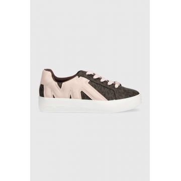 Michael Kors sneakers pentru copii culoarea maro