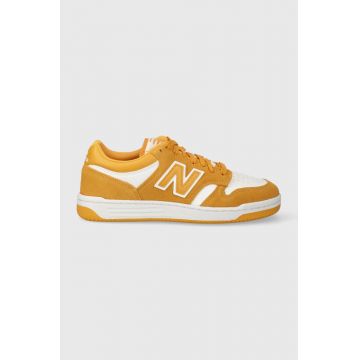 New Balance sneakers BB480LWA culoarea galben