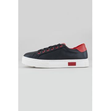 Pantofi sport din piele cu logo
