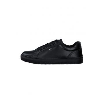Pantofi sport din piele cu model uni