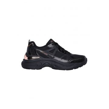 Pantofi sport din piele ecologica cu insertii din plasa Hazel Faye
