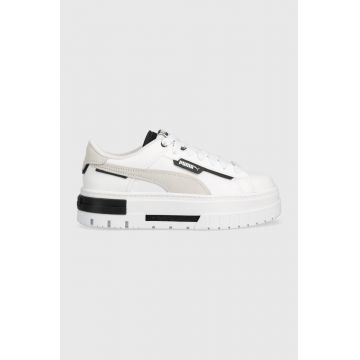 Puma sneakers Mayze Crashed Wns culoarea alb 392495