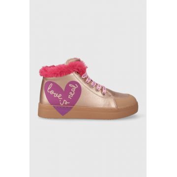 Agatha Ruiz de la Prada sneakers pentru copii culoarea auriu