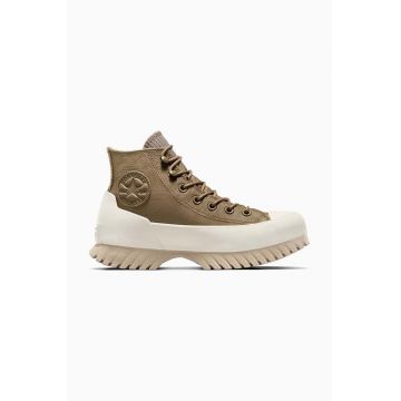 Converse tenisi Chuck Taylor All Star Lugged Winter 2.0 culoarea verde, A04634C