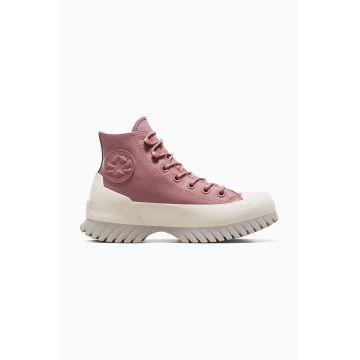 Converse tenisi Chuck Taylor All Star Lugged Winter 2.0 femei, culoarea maro, A04635C