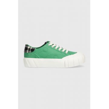 Desigual tenisi culoarea verde, 23WSKP11.4000