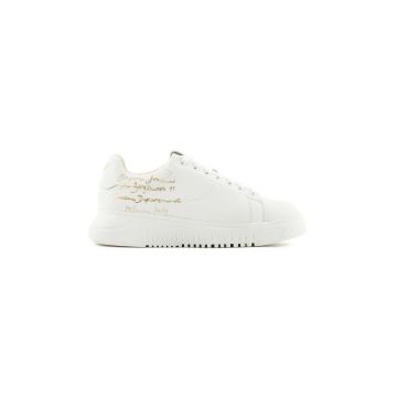 Emporio Armani sneakers din piele culoarea alb, X3X024 XN894 N195