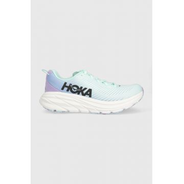 Hoka One One pantofi de alergat RINCON 3 culoarea turcoaz, cu toc plat