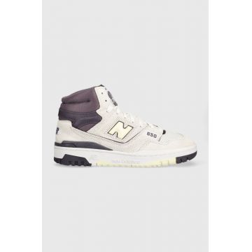 New Balance sneakers BB650RVP culoarea alb