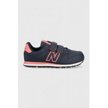 New Balance sneakers pentru copii PV500CF1 culoarea albastru marin