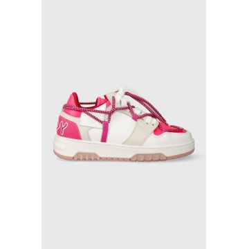 Off Play sneakers din piele SORRENTO culoarea roz, SORRENTO 1 WHITE, LATTE, FUCHSIA FLUO