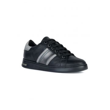 Pantofi sport cu detalii de piele ecologica