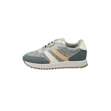 Pantofi sport cu insertii de piele intoarsa si fetru