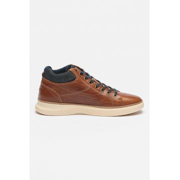 Pantofi sport de piele cu logo discret