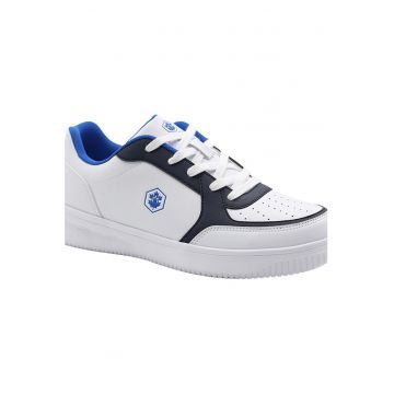 Pantofi sport de piele ecologica cu logo