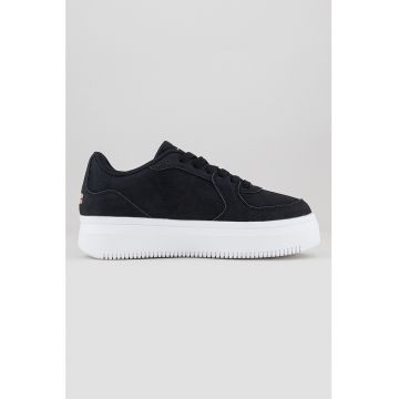 Pantofi sport de piele ecologica cu logo