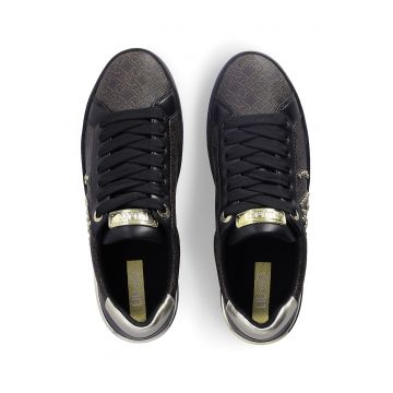 Pantofi sport de piele ecologica cu model si strasuri