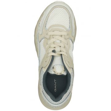 Pantofi sport de piele intoarsa cu insertii de plasa