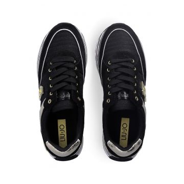 Pantofi sport de piele intoarsa cu logo