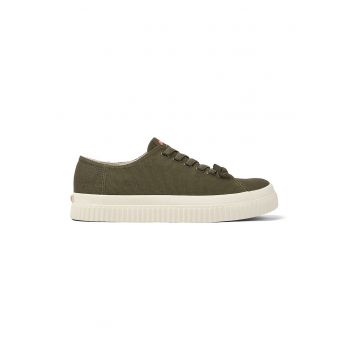 Pantofi sport din panza cu model uni