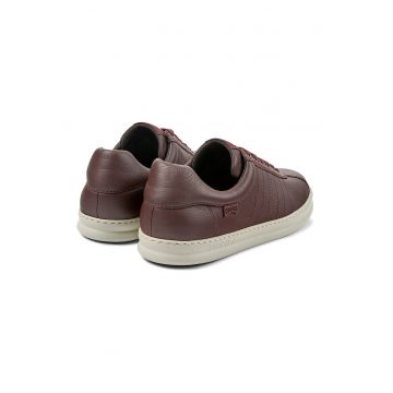 Pantofi sport din piele cu varf rotund