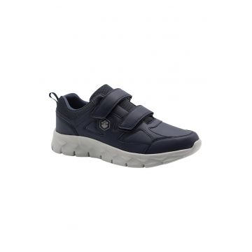 Pantofi sport din piele ecologica si material textil cu velcro