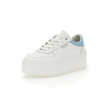 Pantofi sport flatform de piele si piele ecologica Lifet