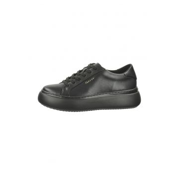 Pantofi sport flatform de piele
