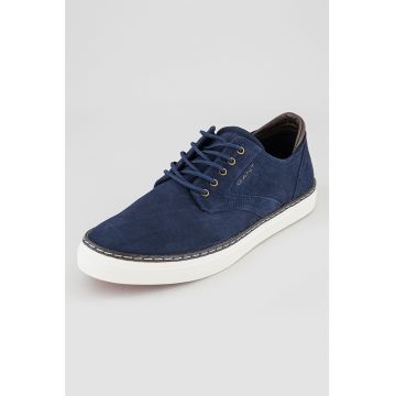 Pantofi sport low-cut de piele intoarsa