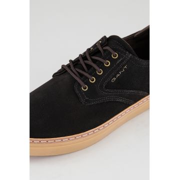 Pantofi sport low-cut de piele intoarsa