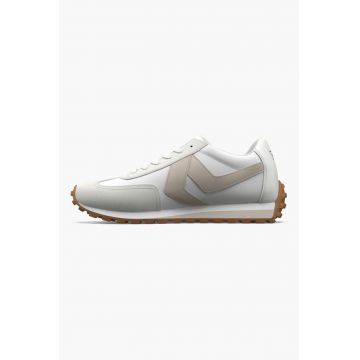 Pantofi sport low-top cu garnituri de piele intoarsa